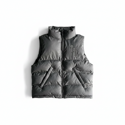 Trapstar Shooters Down Vest "Grey-Reflective Logo"
