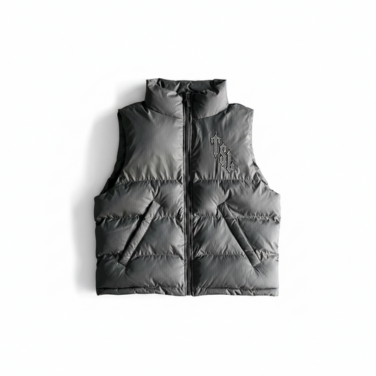 Trapstar Shooters Down Vest "Grey-Reflective Logo"