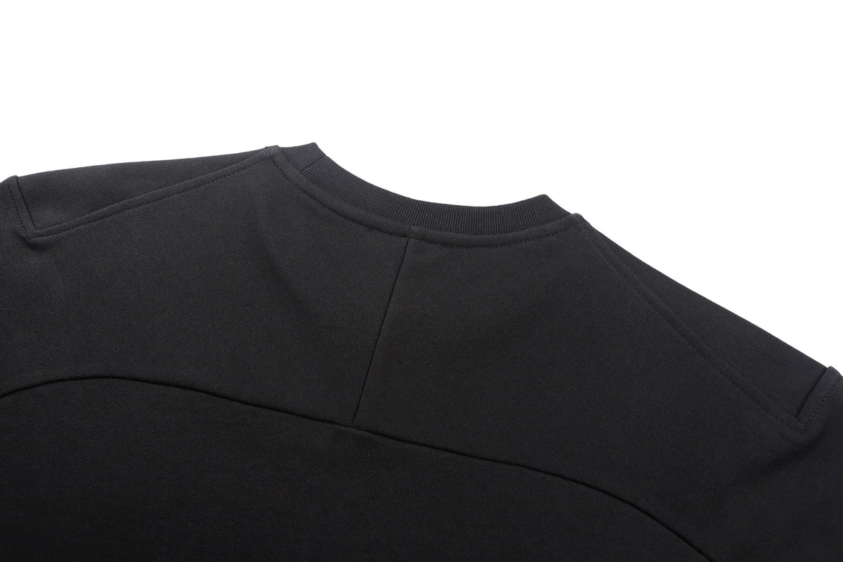 Givenchy Sweatshirt in fleece with Givenchy Paris gros grain "Black"
