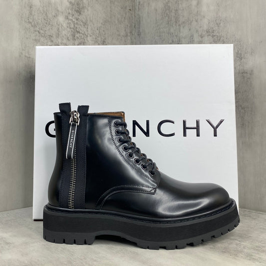 Givenchy Leather Boots Zip-Up