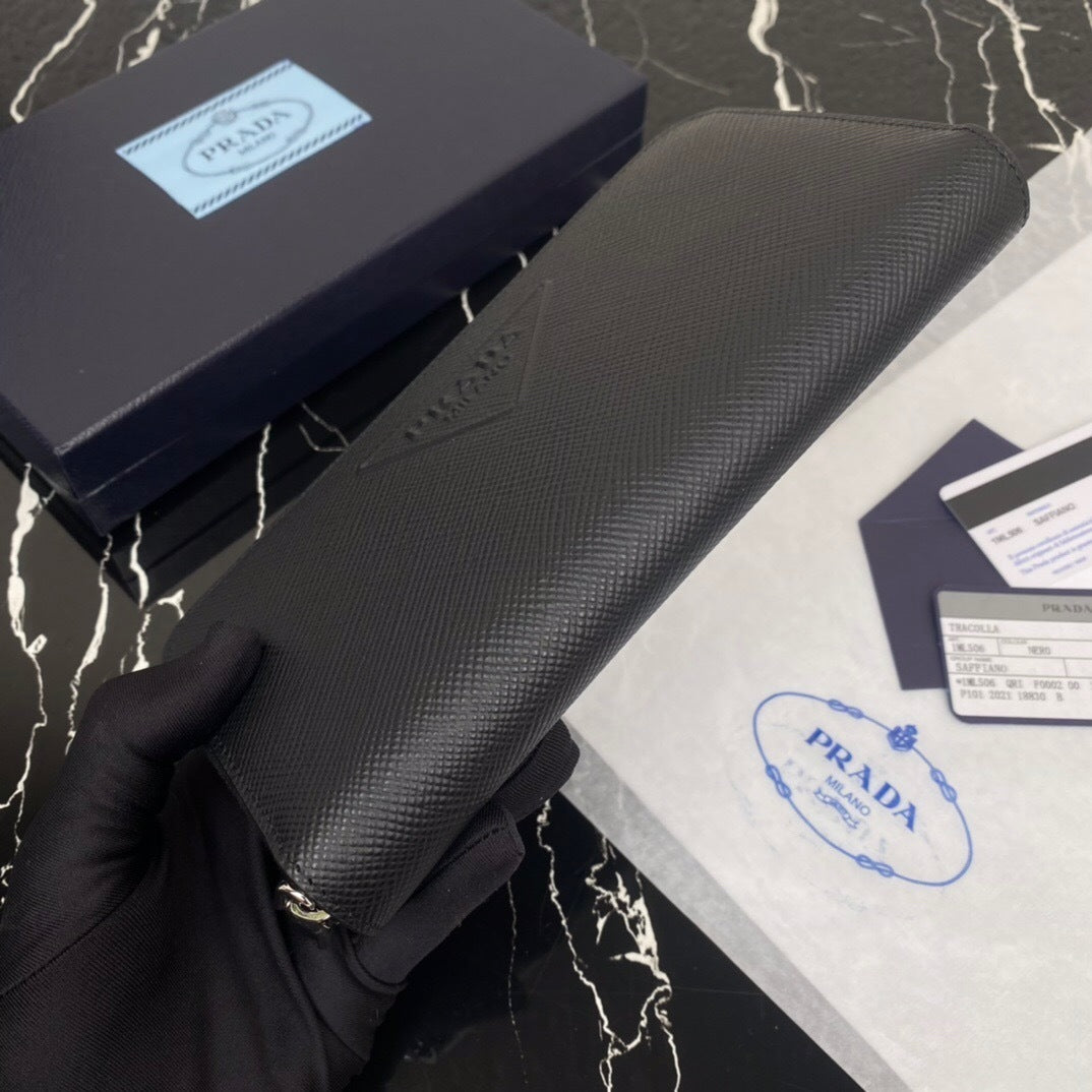 Prada Long Saffiano Leather Wallet