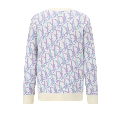 Diot Sweater "White-Purple-Blue"