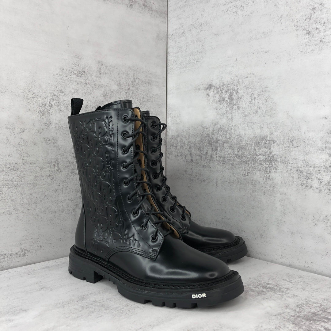Dior Explorer 2 Boots Dior Oblique Embossed "Black"