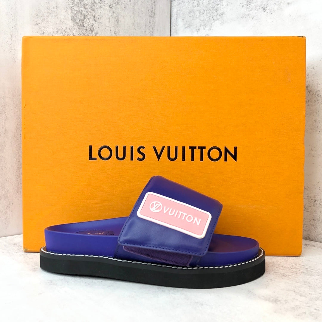 Louis Vuitton Slides "Purple-Black-Pink"