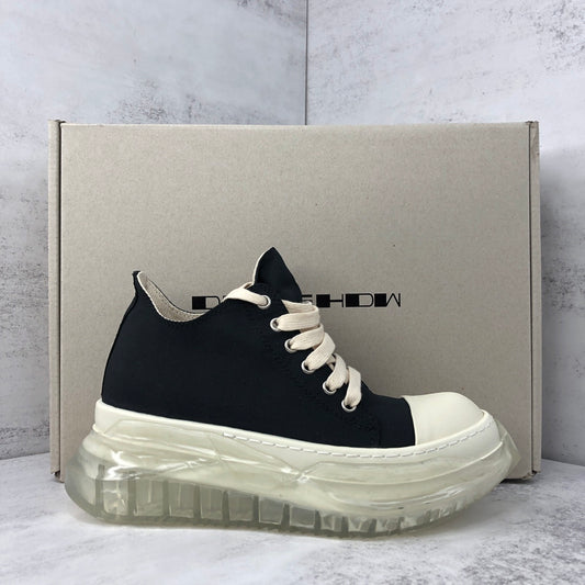 Rick Owens Abstract DRKSHDW Low "Black-Beige Clear Sole"