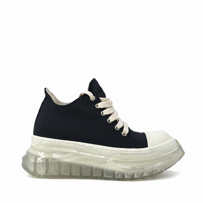 Rick Owens Abstract DRKSHDW Low "Black-Beige Clear Sole"