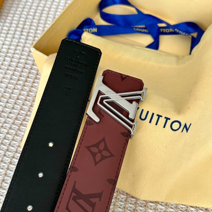 Louis Vuitton Reversible Dimension Leather Belt "Brown" and "Black"