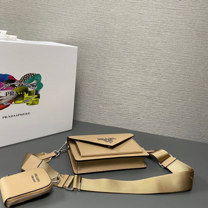 Prada Saffiano Leather Mini Envelope Bag