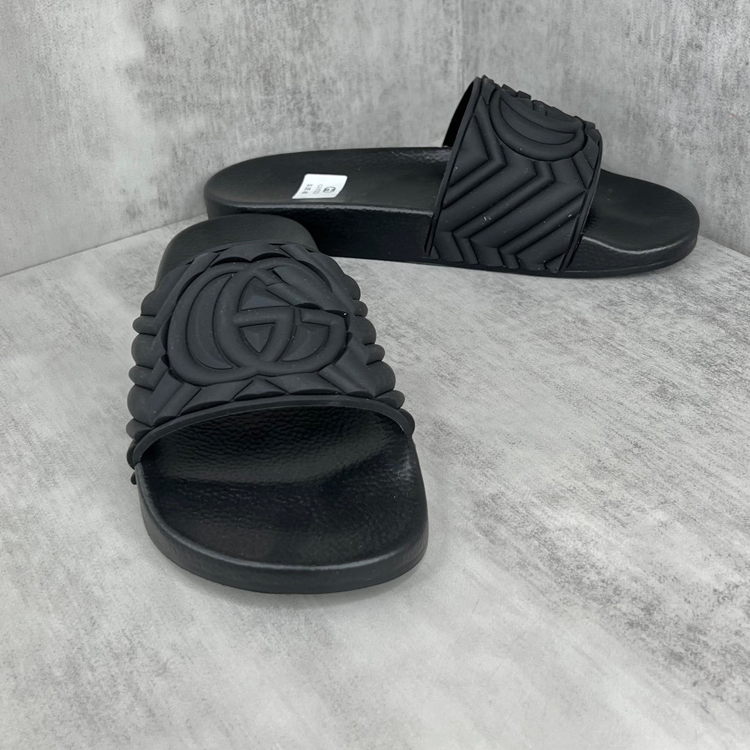 Gucci Matelasse Slides "Black"