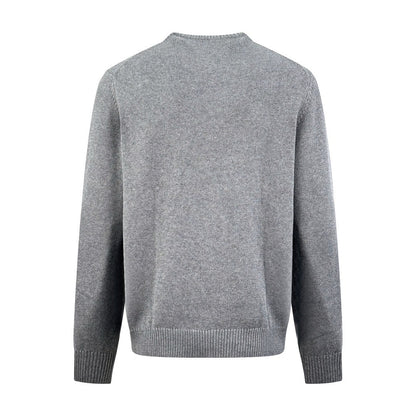Gucci Wool Sweater with Gucci Intarsia "Grey"