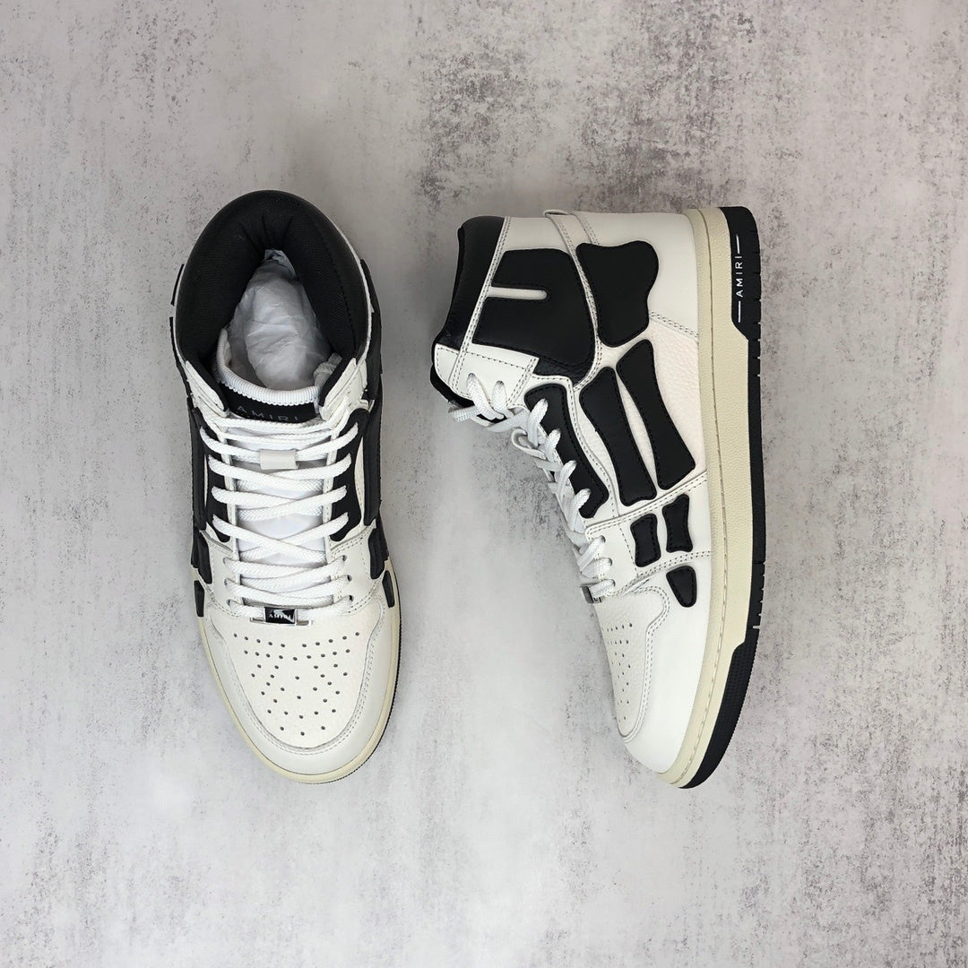 Amiri Skel Top High "White-Black"