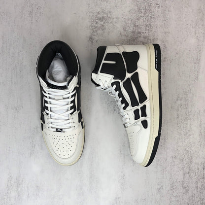 Amiri Skel Top High "White-Black"
