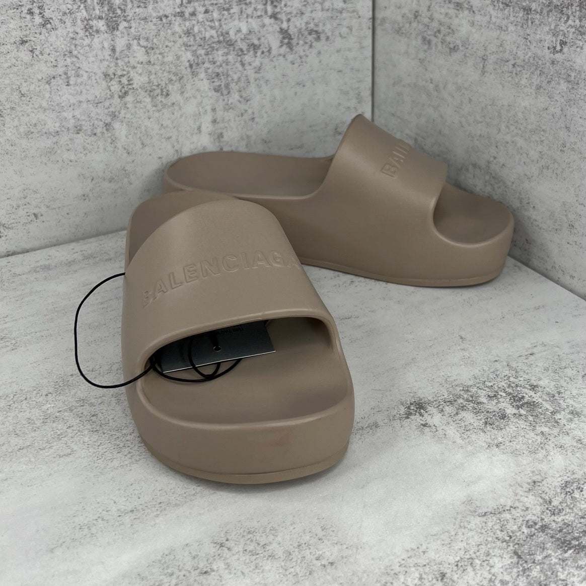 Balenciaga Chunky Slides "Beige"