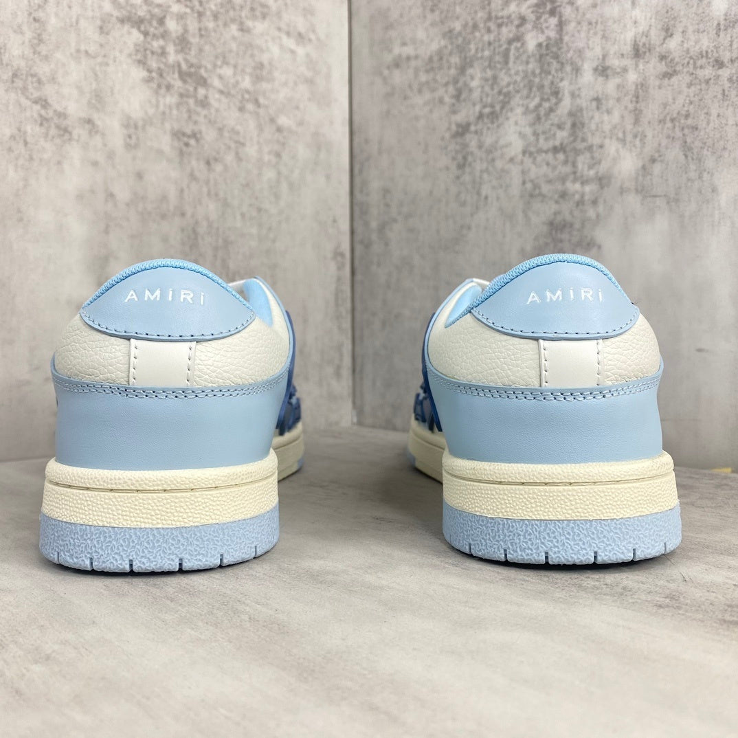 Amiri Skel Top Low "Baby Blue-White"