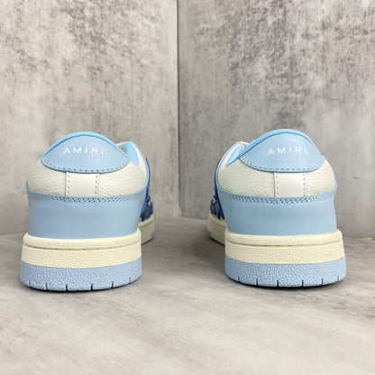 Amiri Skel Top Low "Baby Blue-White"