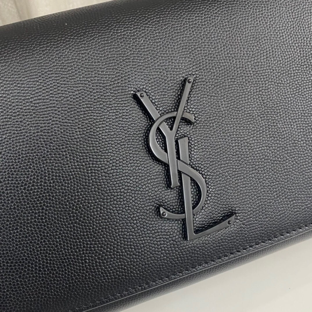 Saint Laurent Kate Medium in Grain De Poudre Embossed Leather