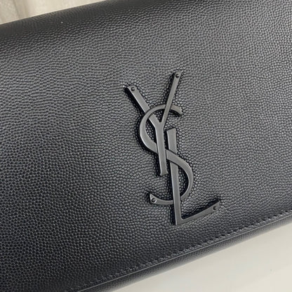 Saint Laurent Kate Medium in Grain De Poudre Embossed Leather