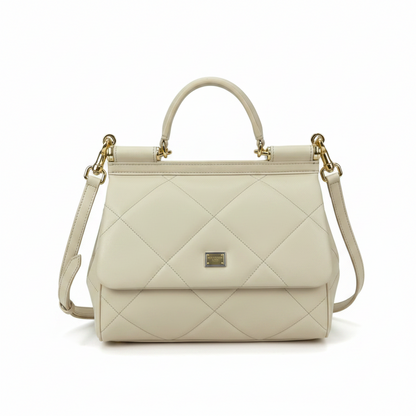Dolce & Gabbana Sicily Quilted Leather Handbag