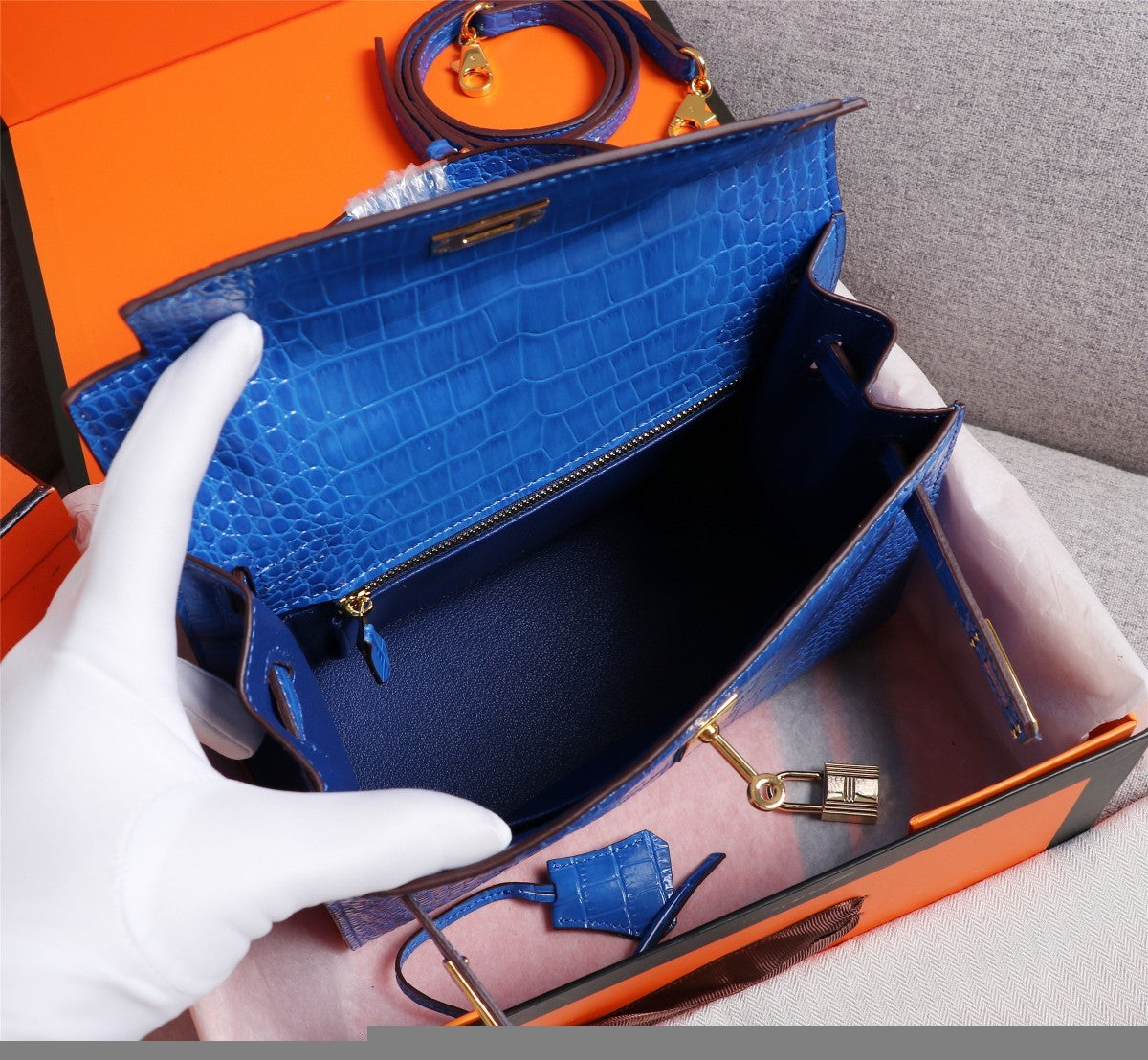 Hermès Aligator Leather Mini Kelly 20