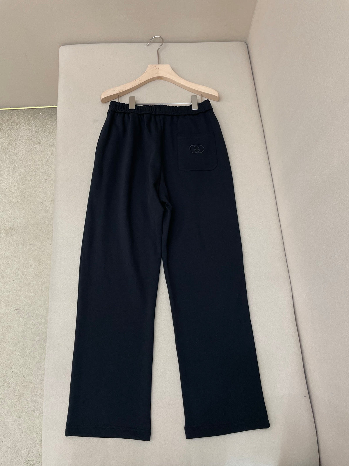Gucci Brushed Cotton Jersey Track Pants "Black"