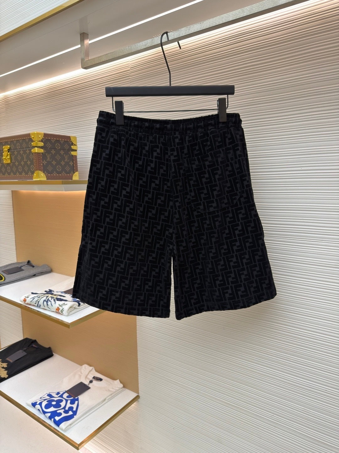 Fendi FF Monogram Bermudas "Black"