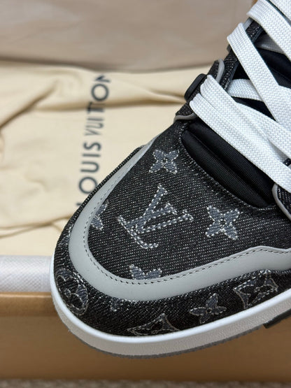 Louis Vuitton LV Trainers "Grey-Black Denim"