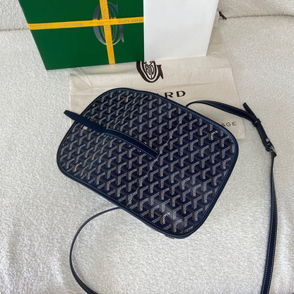 Goyard Belvedere PM Leather Handbag