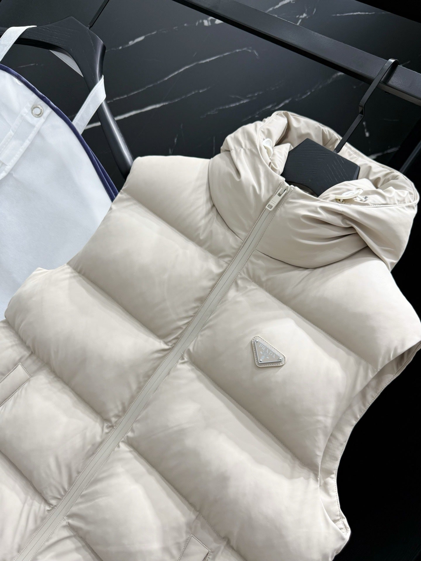 Prada Down Vest "Light Grey"