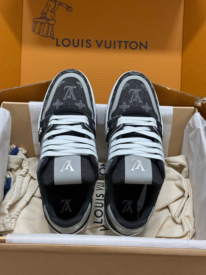 Louis Vuitton LV Trainers "Grey-Black Denim"