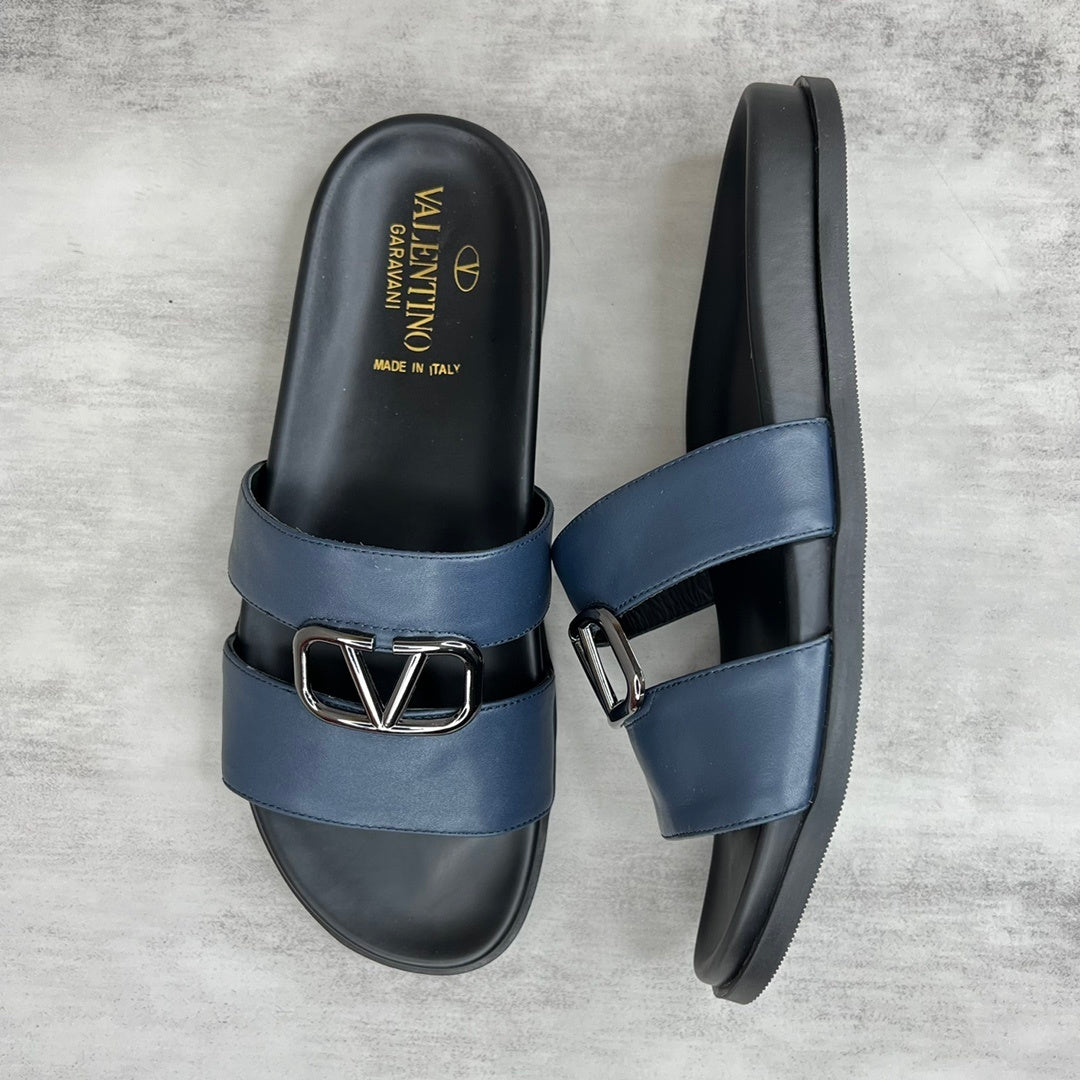 Valentino Garavani Slides "Blue-Black"