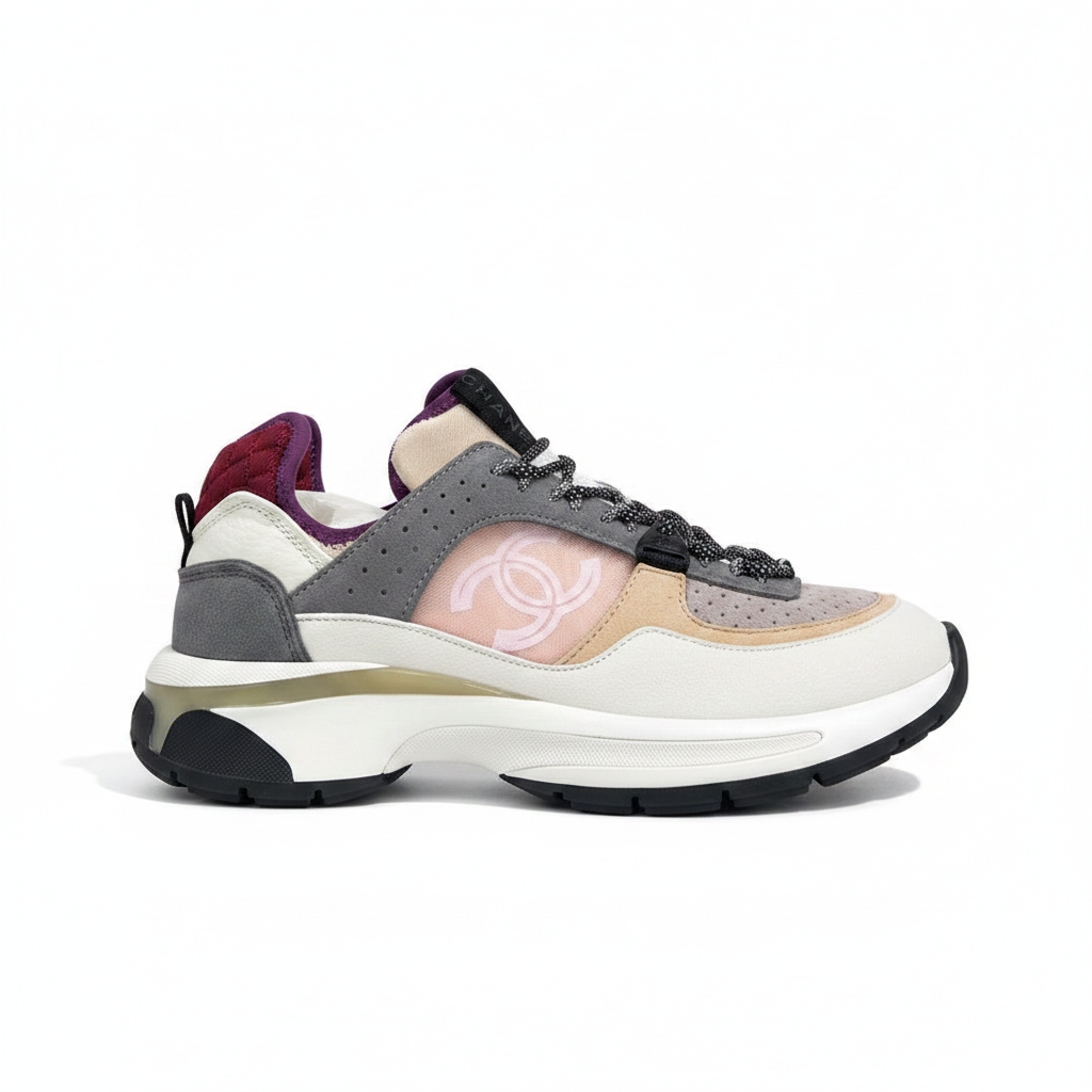 Chanel CC "Grey-Pink-White"