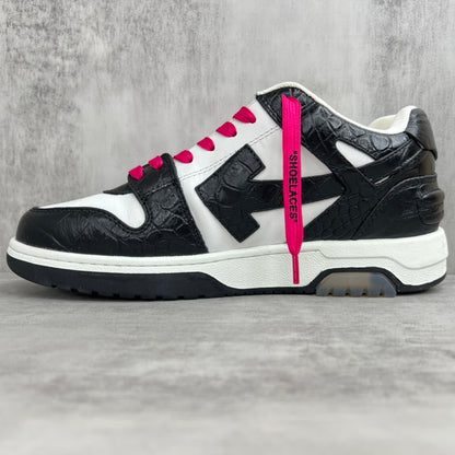 Off-White Out Of Office "Black-White Crocodile Pattern"