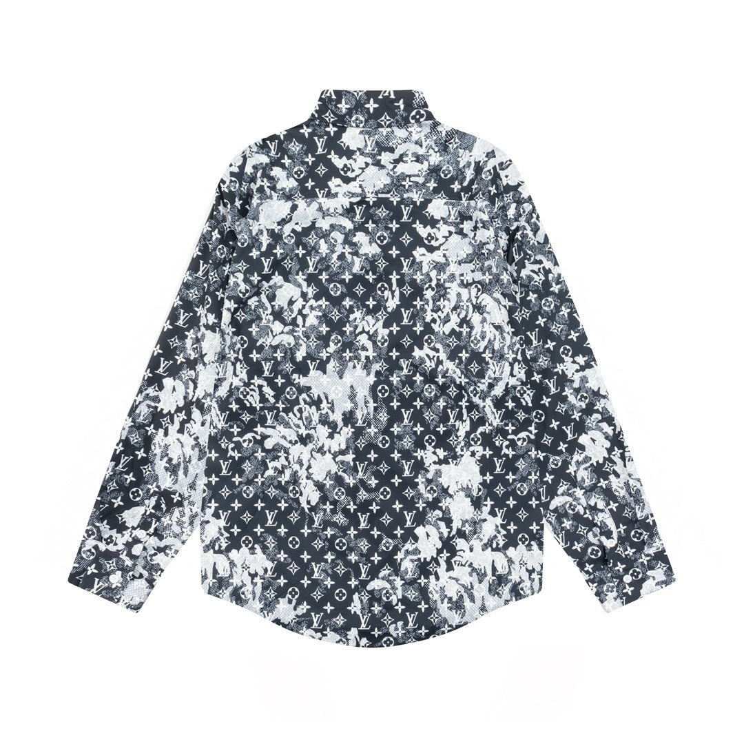 Louis Vuitton Monogram Shirt "Black-White-Grey"