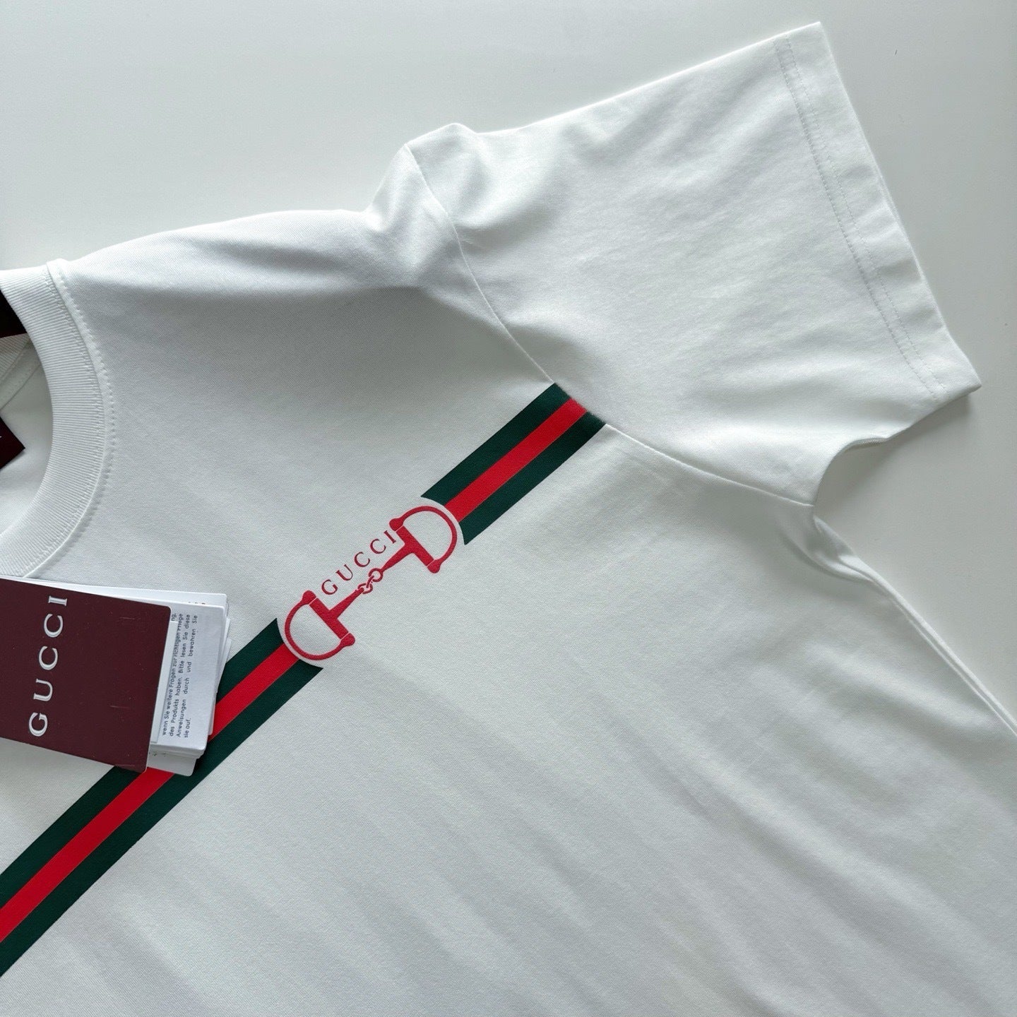 Gucci Cotton Jersey T-Shirt with Print "White"