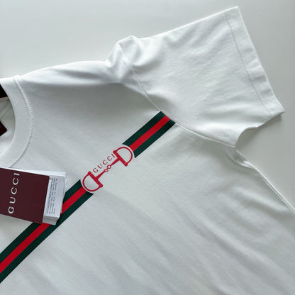 Gucci Cotton Jersey T-Shirt with Print "White"