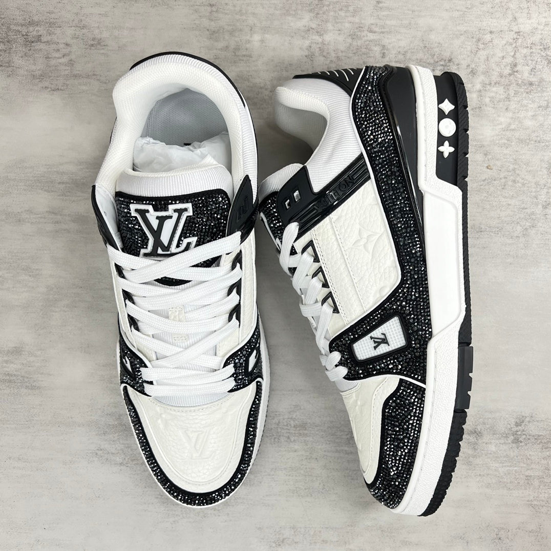 Louis Vuitton Trainers "Black-White" Crystals