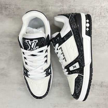Louis Vuitton Trainers "Black-White" Crystals