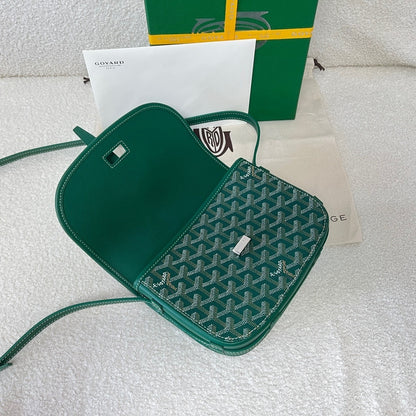 Goyard Belvedere PM Leather Handbag