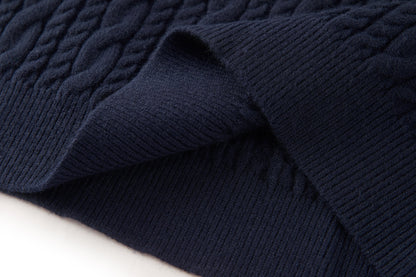 Dior Cable-Knit Sweater "Blue Cashmere Knit"