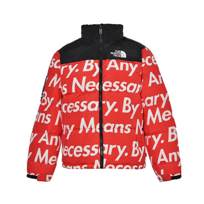 Supreme x The North Face Nuptse Down Jacket "Red-By Any Means"