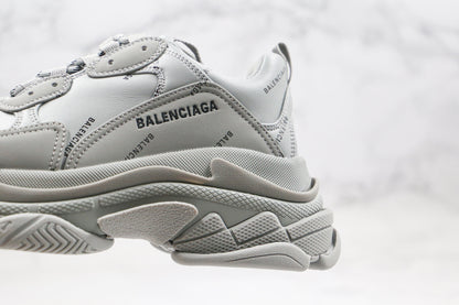 Balenciaga Triple S "Grey-All Over Logo"