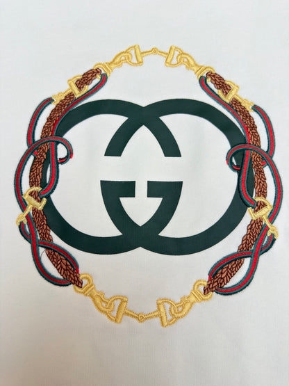 Gucci Cotton Jersey Sweatshirt with Print "White"