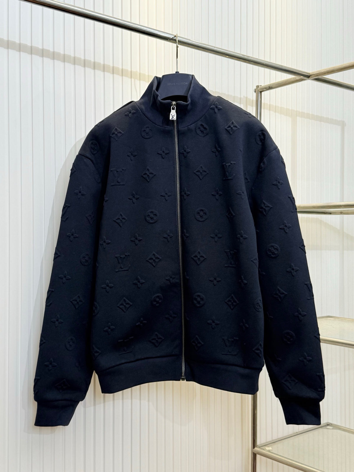 Louis Vuitton Monogram Embossed Track Top "Black"