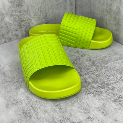 Bottega Veneta Slides "Lime"