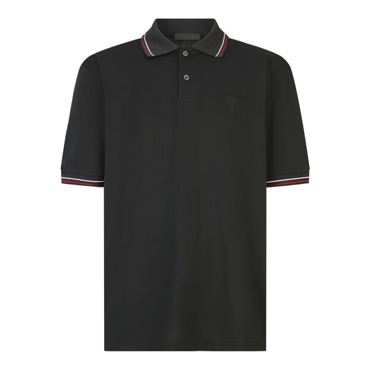 Prada Pique Polo T-Shirt "Black"