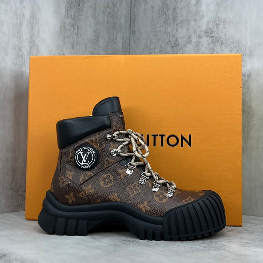 Louis Vuitton Ruby Flat Ranger Boots "Monogoram"