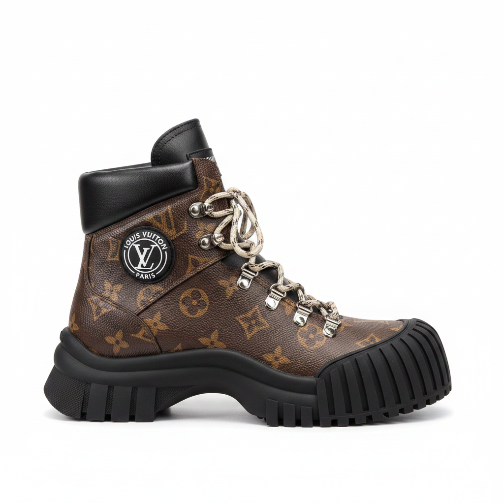 Louis Vuitton Ruby Flat Ranger Boots "Monogoram"