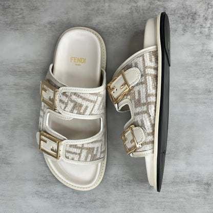 Fendi Sandals "White-Beige"