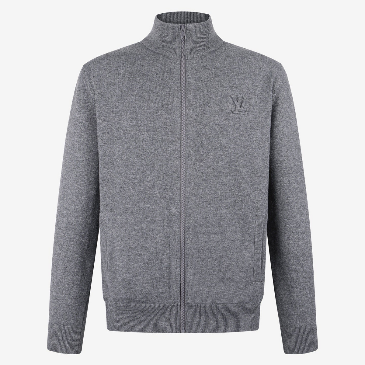 Louis Vuitton LVSE Inside-Out Zipped Through Cashmere Cardigan "Grey"