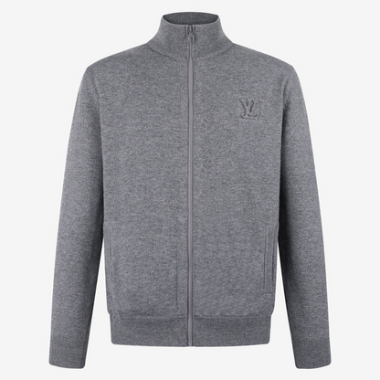 Louis Vuitton LVSE Inside-Out Zipped Through Cashmere Cardigan "Grey"